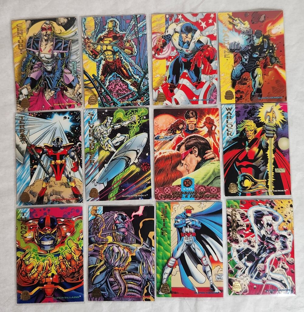 1994 Fleer Marvel TCG Lot Of 12 In Penny Sleeves NM